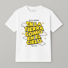 Camiseta “En la tierra como en el cielo”