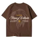 Camiseta Oversize “Firme y Valiente”