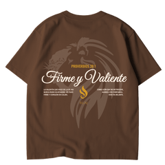 Camiseta Oversize “Firme y Valiente”