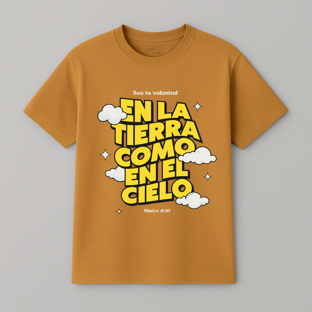Camiseta “En la tierra como en el cielo”