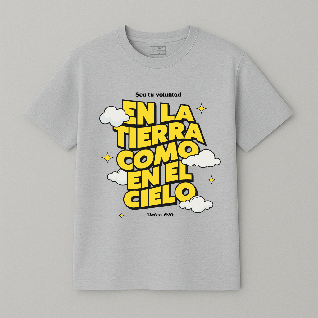 Camiseta “En la tierra como en el cielo”