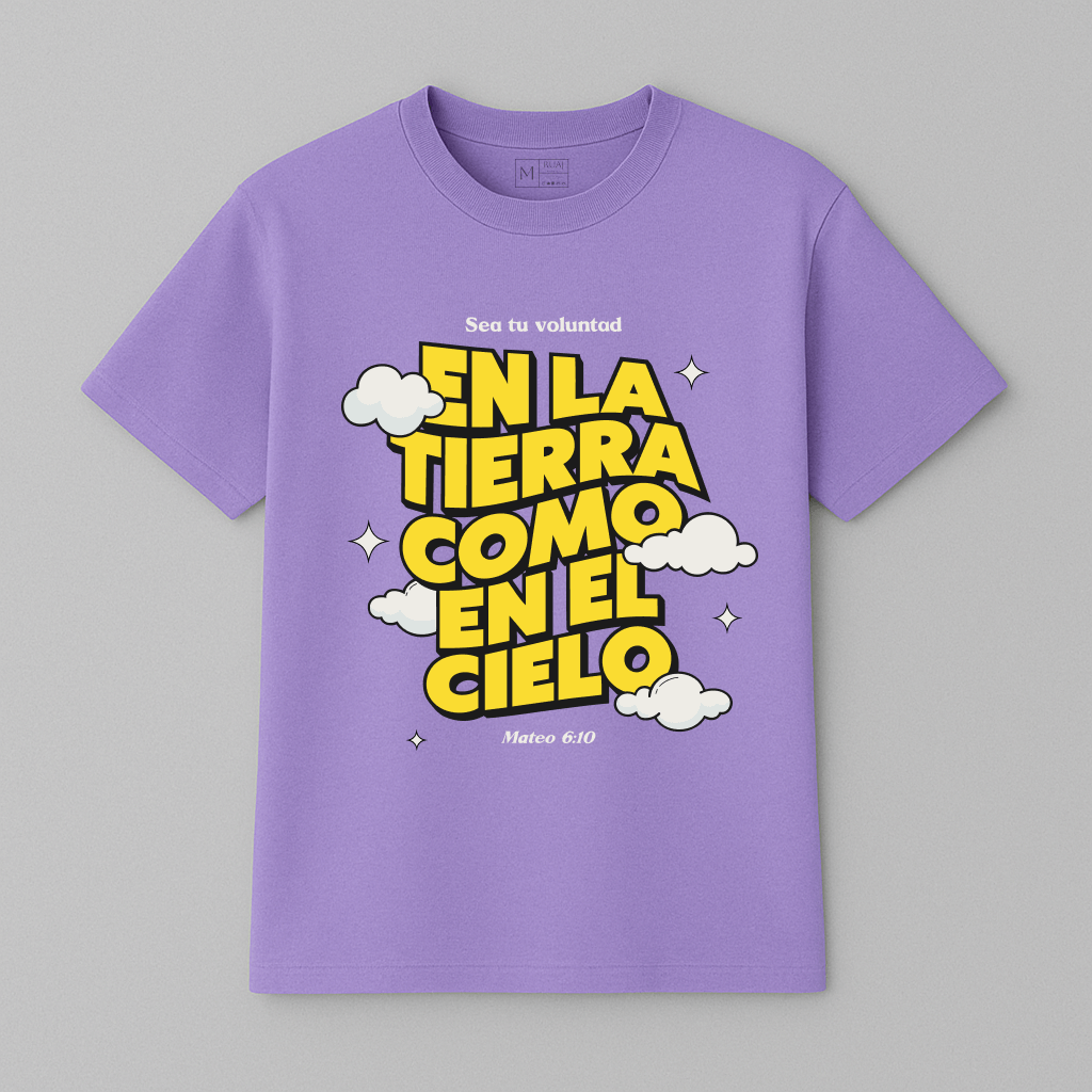 Camiseta “En la tierra como en el cielo”