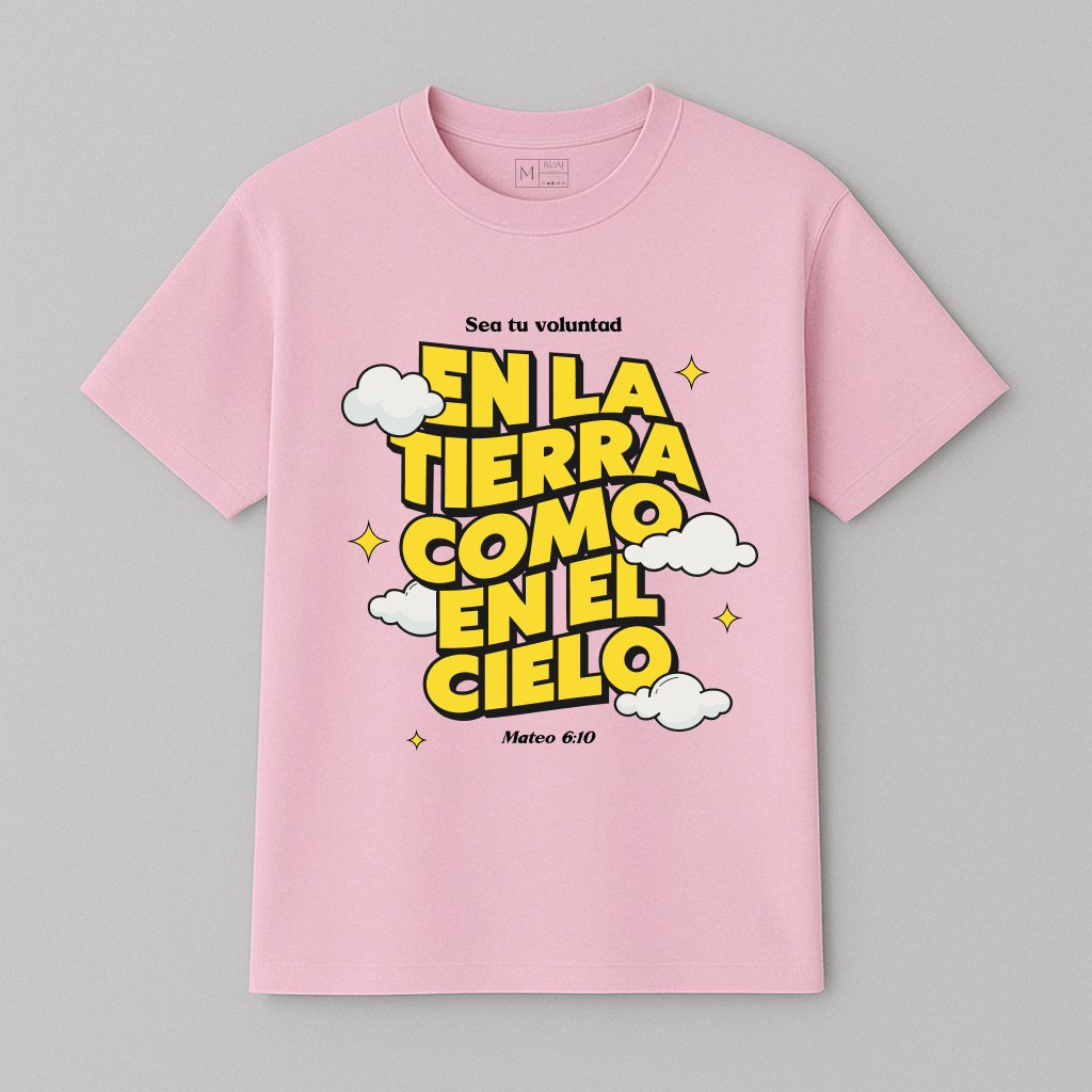 Camiseta “En la tierra como en el cielo”