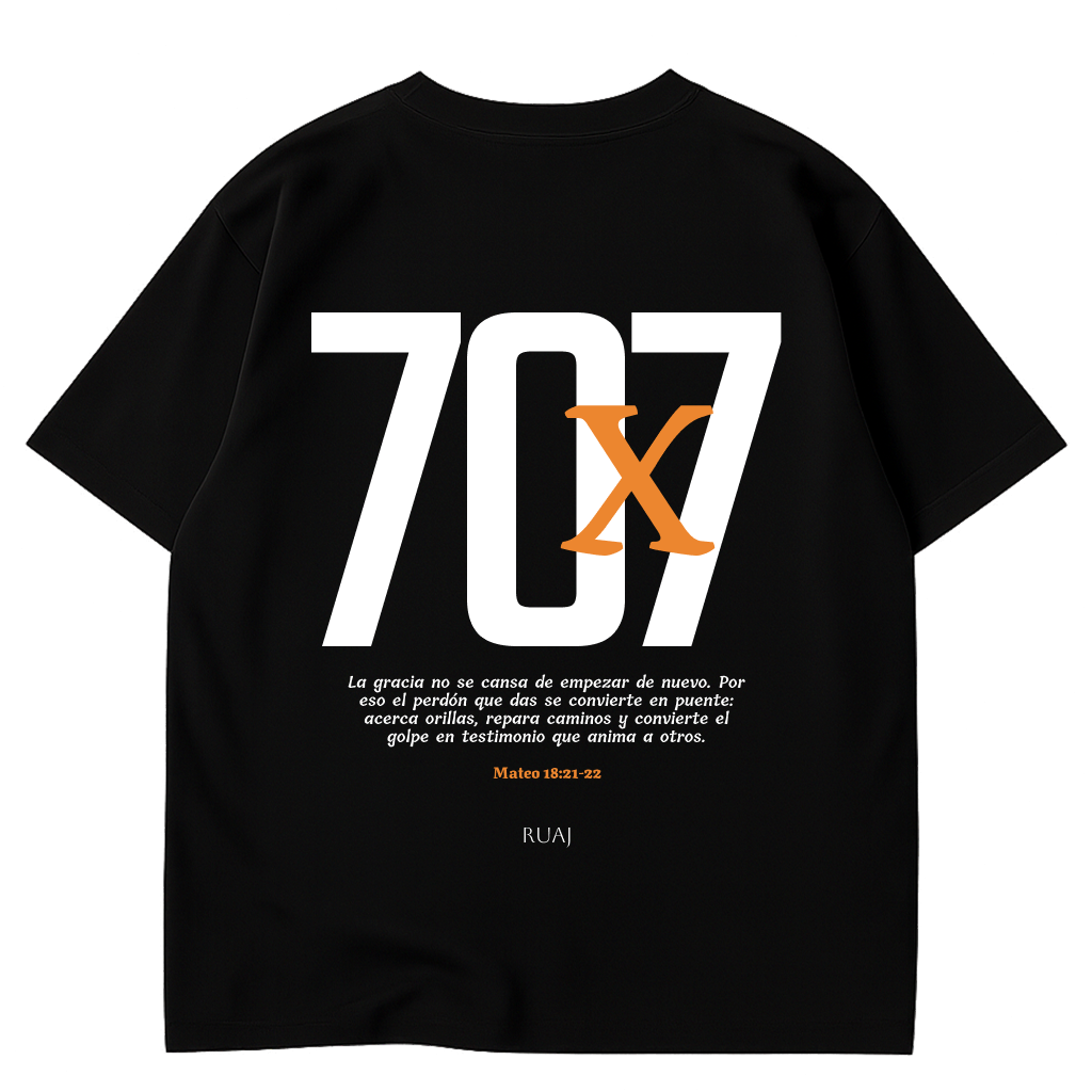 Camiseta Oversize “70 Veces 7”