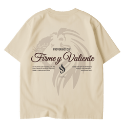Camiseta Oversize “Firme y Valiente”